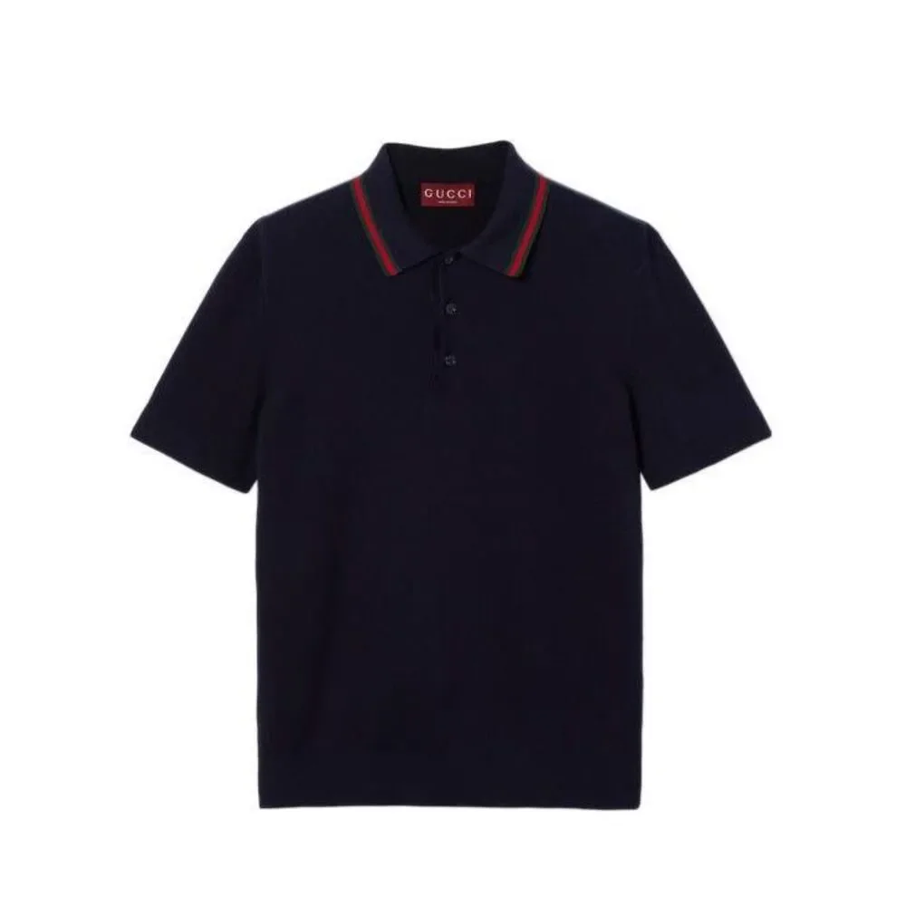 Silk Cotton Polo Shirt